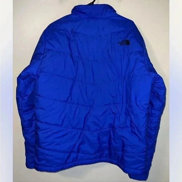 The North Face Men's Mock Neck Full-Zip Puffer Jacket Large Royal Blue Large - Picture 4 of 5